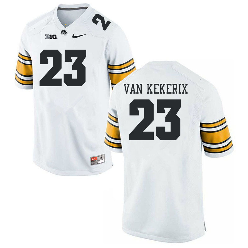 Men #23 Landyn Van Kekerix Iowa Hawkeyes College Football Jerseys Stitched-White